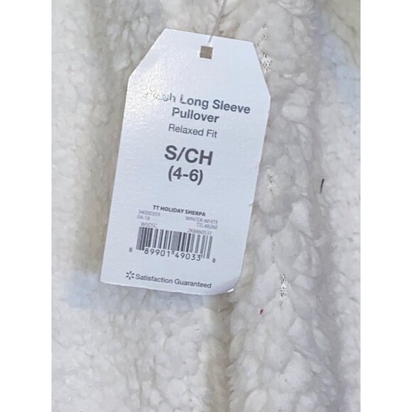 Time And Tru Christmas Sweatshirt Scottie Dog Sequin Red Black Plaid Size Small - Picture 6 of 10